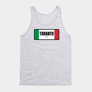 Taranto City in Italian Flag Colors Tank Top